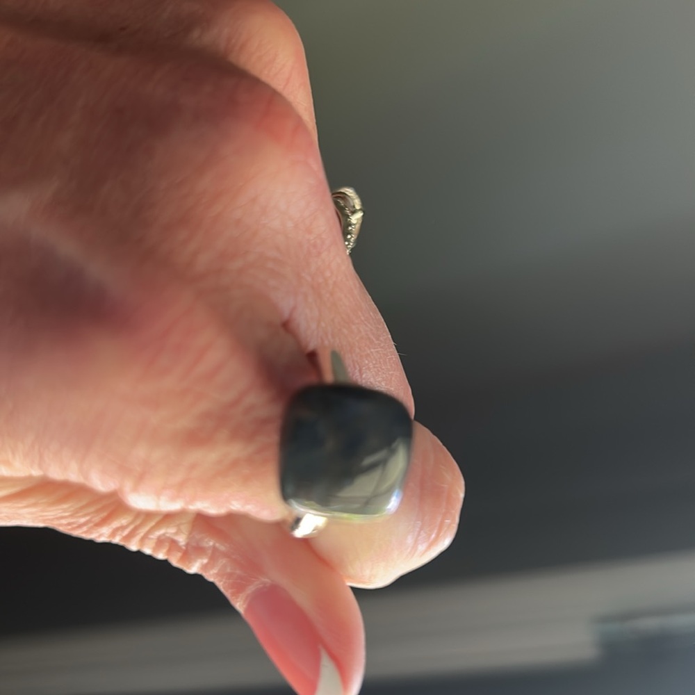 John Hardy Bamboo Orb Ring with Blue Labradorite in Silver Sterling, Size 7 - Picture 6 of 8